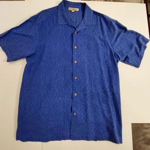 All Silk Tommy Bahama Rich Blue Shirt